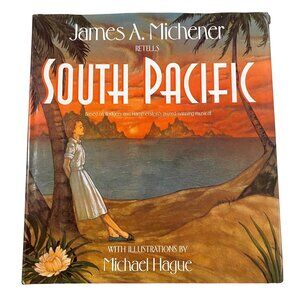 James A Michener Retells South Pacific Hardcover World War II Historical Fiction